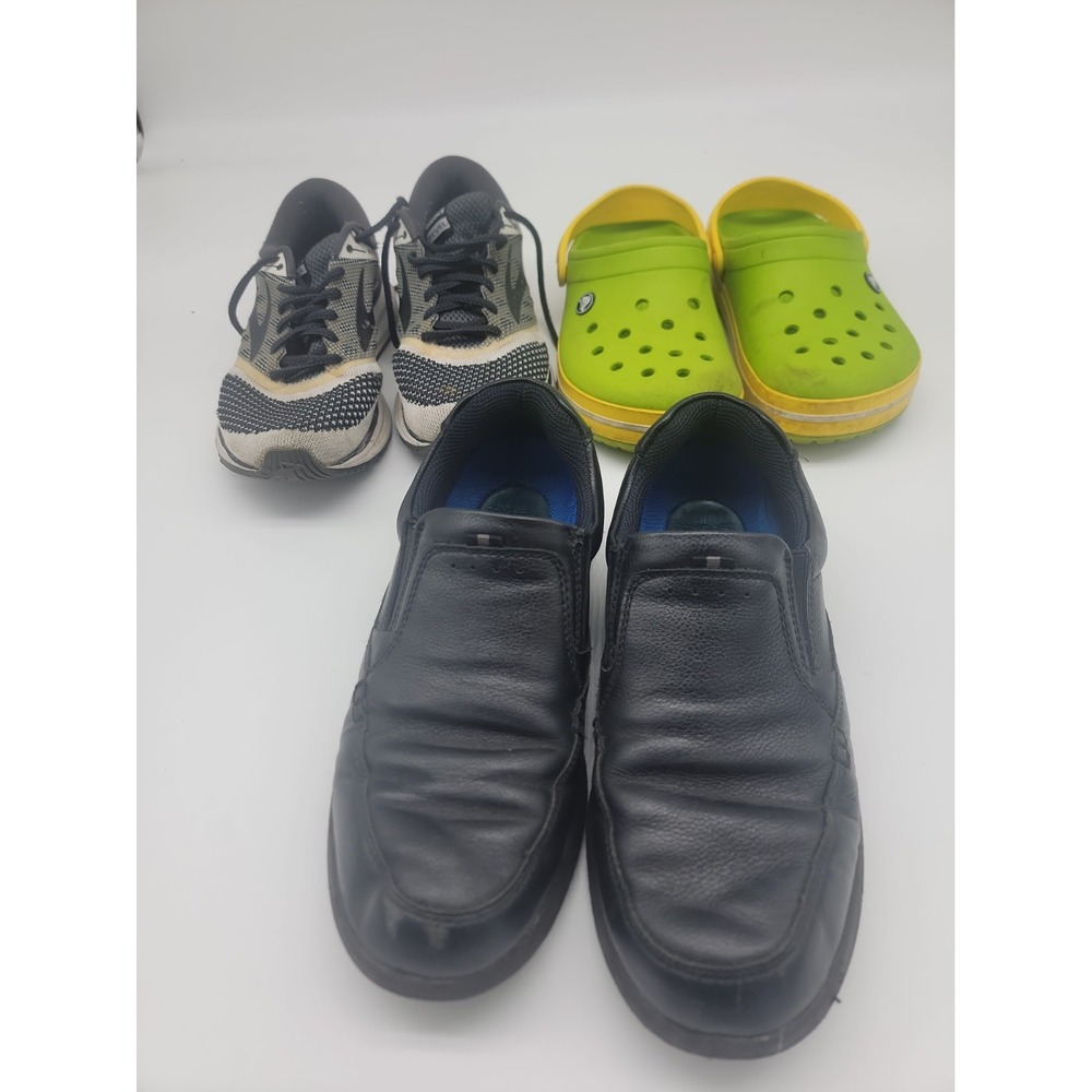 Lot Of 3 Mens Crocs, Nunn Bush, & Brooks Men's 7 & 7.5 Sneakers & Shoes Nice!
